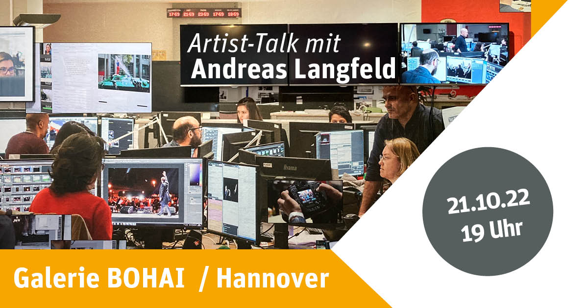Im Rahmen der Ausstellung „Blätter Machen“ findet am 21. Oktober um 19 Uhr in der Galerie BOHAI in Hannover ein Artist-Talk mit Andreas Langfeld über sein Projekt „Newsroom-Editeure“ statt, moderiert von <a href="/FKoltermann/">Felix Koltermann</a>
. #bildredaktion #bildredaktionsforschung #fotojournalismus