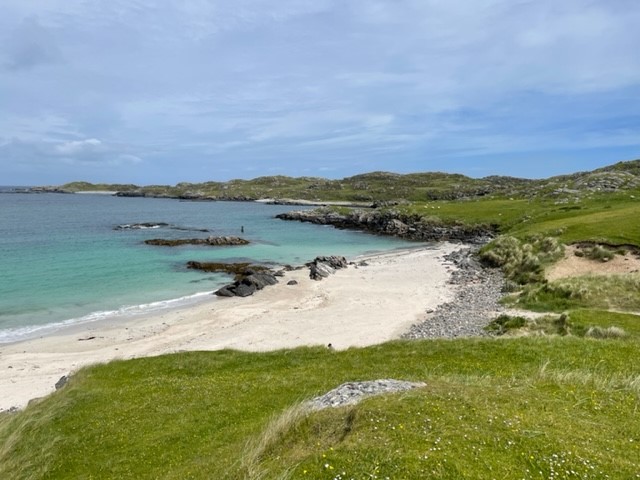 Bostadh iron age village and beach on the isle of Lewis fantastic spot to stop and enjoy the beach.