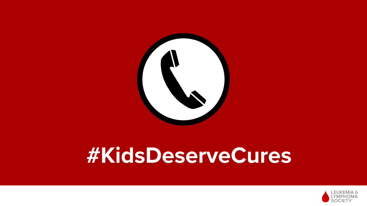 Today’s the day! Patient organizations and advocates are calling lawmakers around the country to let them know that #KidsDeserveCures for pediatric cancer. Join the fight with just two clicks: advocacy.lls.org/a/peddayofacti…