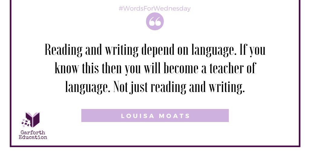 GarforthEduc's tweet photo. All educators need to make sure they understand the English language and it's components in order for them to understand how to teach reading and writing to students across the grade levels. #WordsForWednesday #educators #reading #writing #students #gradelevels #englishlanguage https://t.co/3l0mCSFPSV