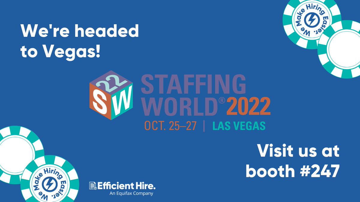 EfficientForms's tweet image. See you next week! Book a demo while you’re at the show and score an Apple AirTag™ 👉🏼 efficienthire.com/staffing-world…