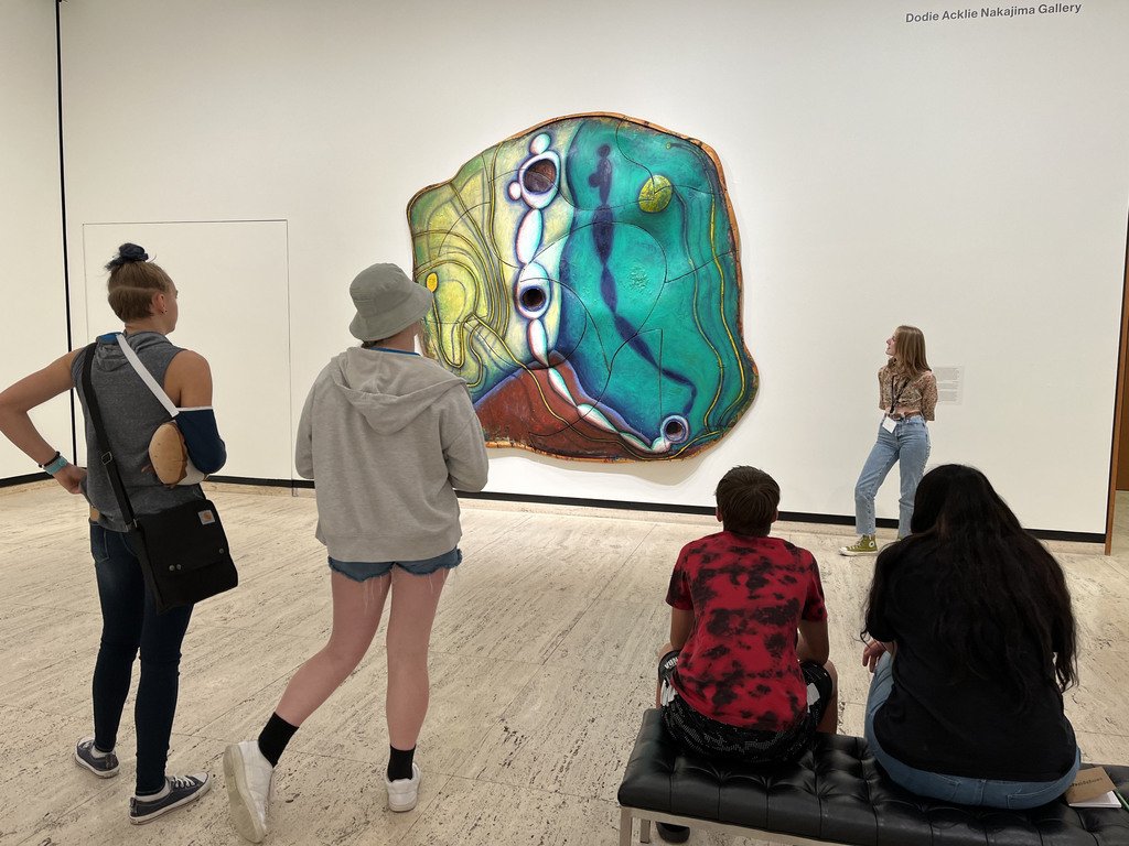 axtellwildcats's tweet photo. The 3D Design class had a blast visiting the Sheldon Art Museum and learning how to make a fused glass piece at Paint Yourself Silly. #GoAxtell https://t.co/8lhigGpkgn