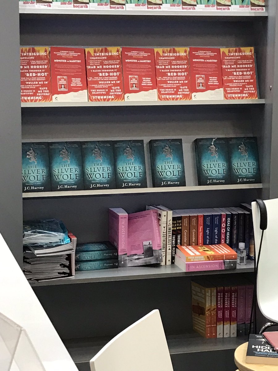 JCollissHarvey's tweet photo. One of those writerly moments at the #FrankfurtBookFair….. MY BOOK! #thesilverwolf #HistoricalFiction https://t.co/7Y5ZQn5c9l