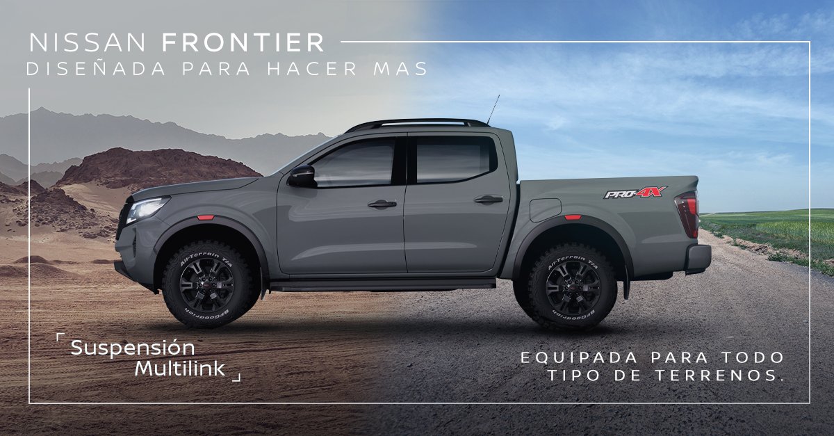 La suspensión Multilink de #NissanFrontier te acompaña en los caminos más difíciles. Cuenta con un eje rígido y resortes en cada rueda que te brindan un andar suave, sin afectar la capacidad de carga y reduciendo las vibraciones internas de la pick-up.