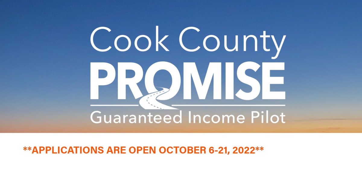 🚨The application for #CookCounty’s Promise Guaranteed Income Pilot closes this Friday, 10/21!🚨 •$500 monthly payments for 2 yrs. •Open to all residents of the County, regardless of immigration status. View all eligibility details and apply today at engagecookcounty.com/promise