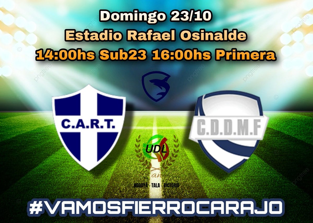 CDDMF's tweet photo. #UDL10aniversario #Clausura2022 #Fecha10 

Domingo 23/10

Atlético Tala vs Martín Fierro

🕑14:00hs SUB23
🕓16:00hs Primera División

🏟️ Estadio Rafael Osinalde 

#VAMOSFIERROCARAJO ⚽🦈⚪💙⚪💪

#somoslaciudad  #ElDomingoCuesteLoQueCueste #todosatala #RosariodelTala  #entrerios https://t.co/Tsx91QRrvs