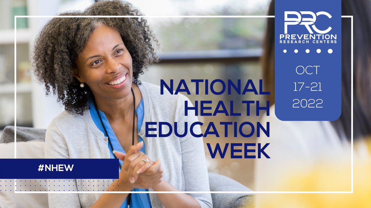 The #PRCnetwork is celebrating #NHEW! Join us in raising awareness of the importance of health education and the role that health education specialists play improving health and wellness.