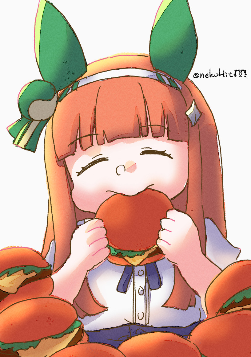 ウマ娘「おさんぽ おいし〜#ウマ娘プリティーダービー #サイレンススズカ 」|猫の人@イベント申し込みはしたのイラスト
