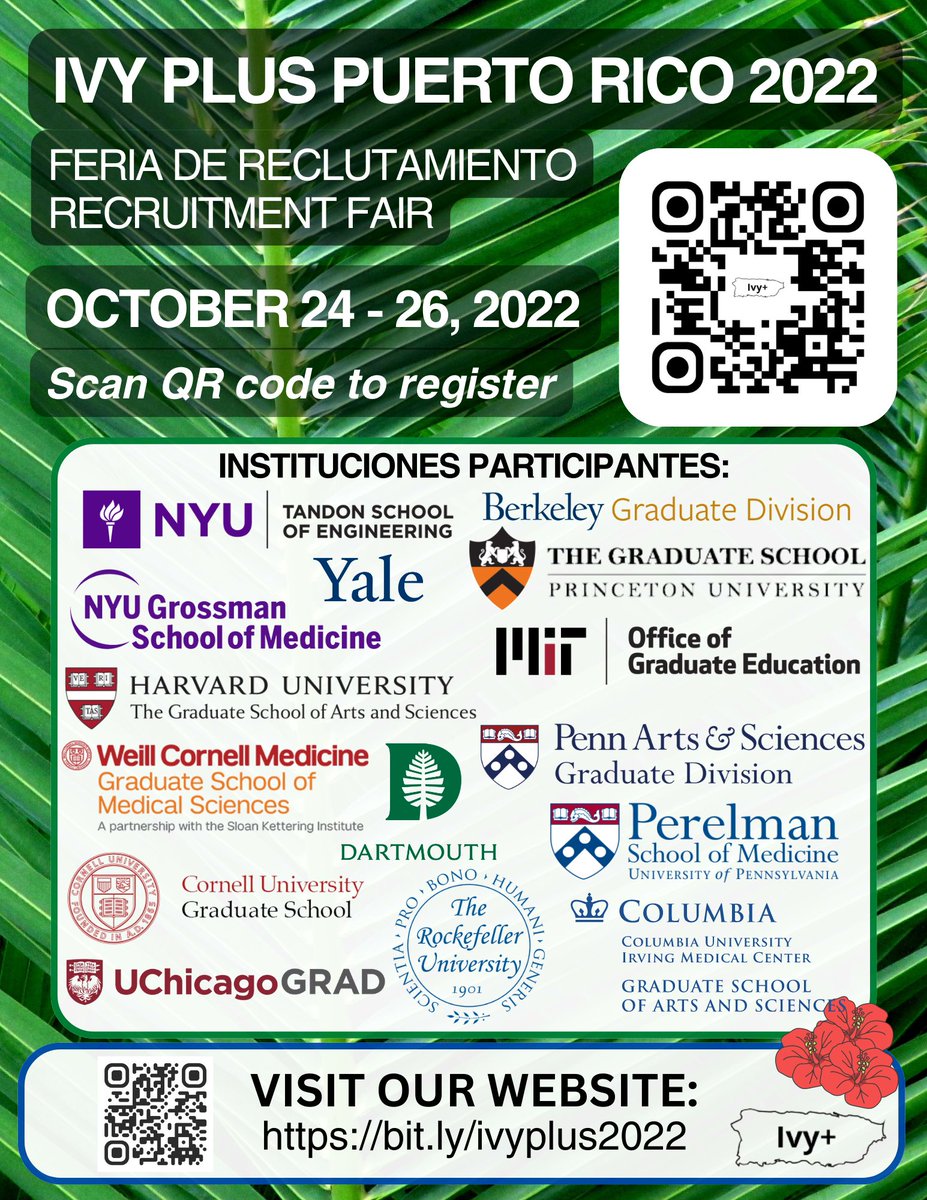 PUGrad_ADI_team's tweet photo. 🎵 Oh Puerto Rico, oh🎵
#ADI is on our way to Puerto Rico! First for the #IvyPlus recruitment fair, then later for @SACNAS. We'll be in Mayaguez, Ponce, Humacao, Rio Pierdras, and San Juan, so make sure to stop by our booth!
¡Hasta pronto! 🇵🇷 👋🏿 👋🏾 👋🏽 🖤 🧡 https://t.co/ksmCMBKu1a