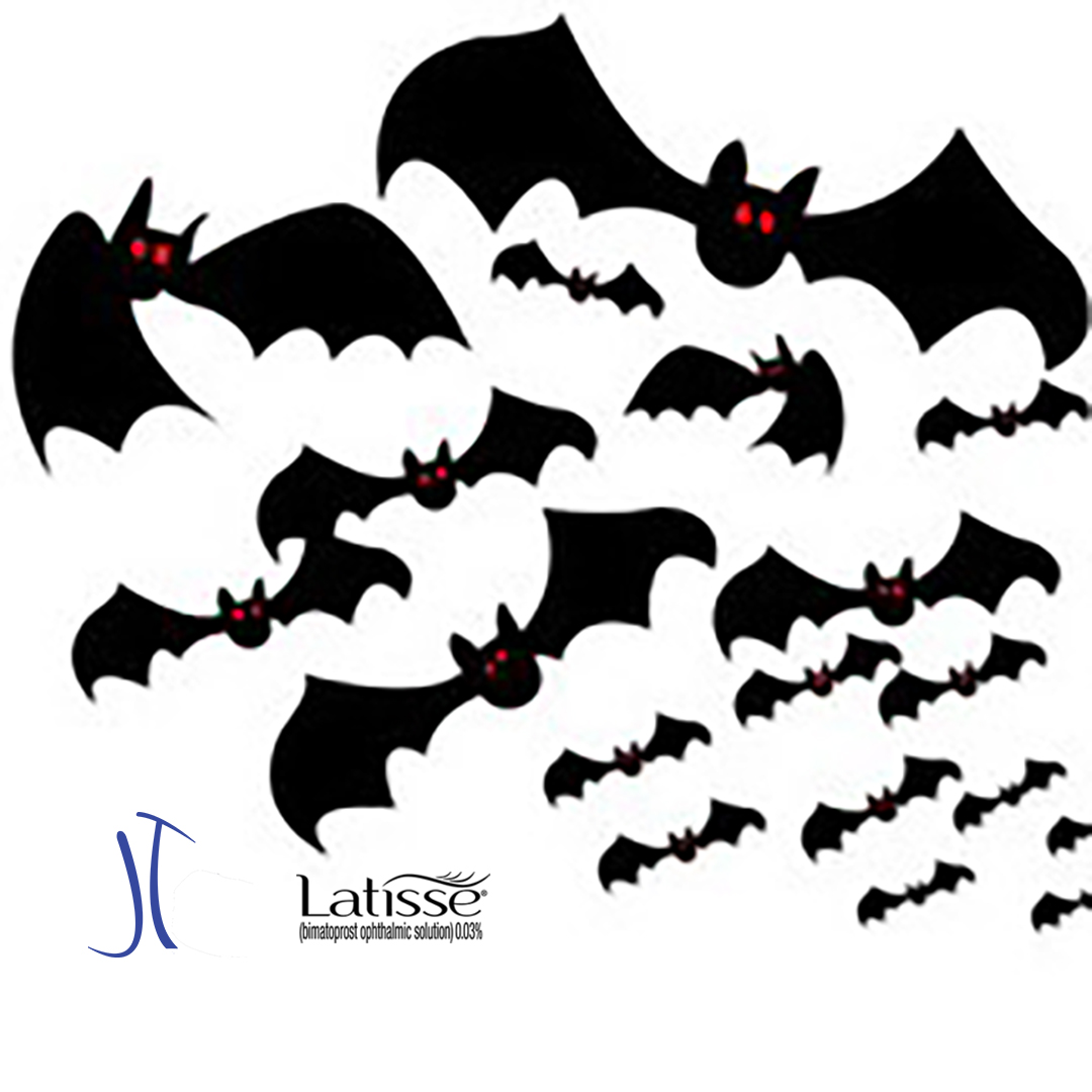 Rebeccamtmd's tweet photo. Bat your eyelashes: Latisse sale. 20% off Latisse while supplies last now thru Halloween, 10|31|22. #growyoureyelashes #latisse https://t.co/mdH1B4G6xs