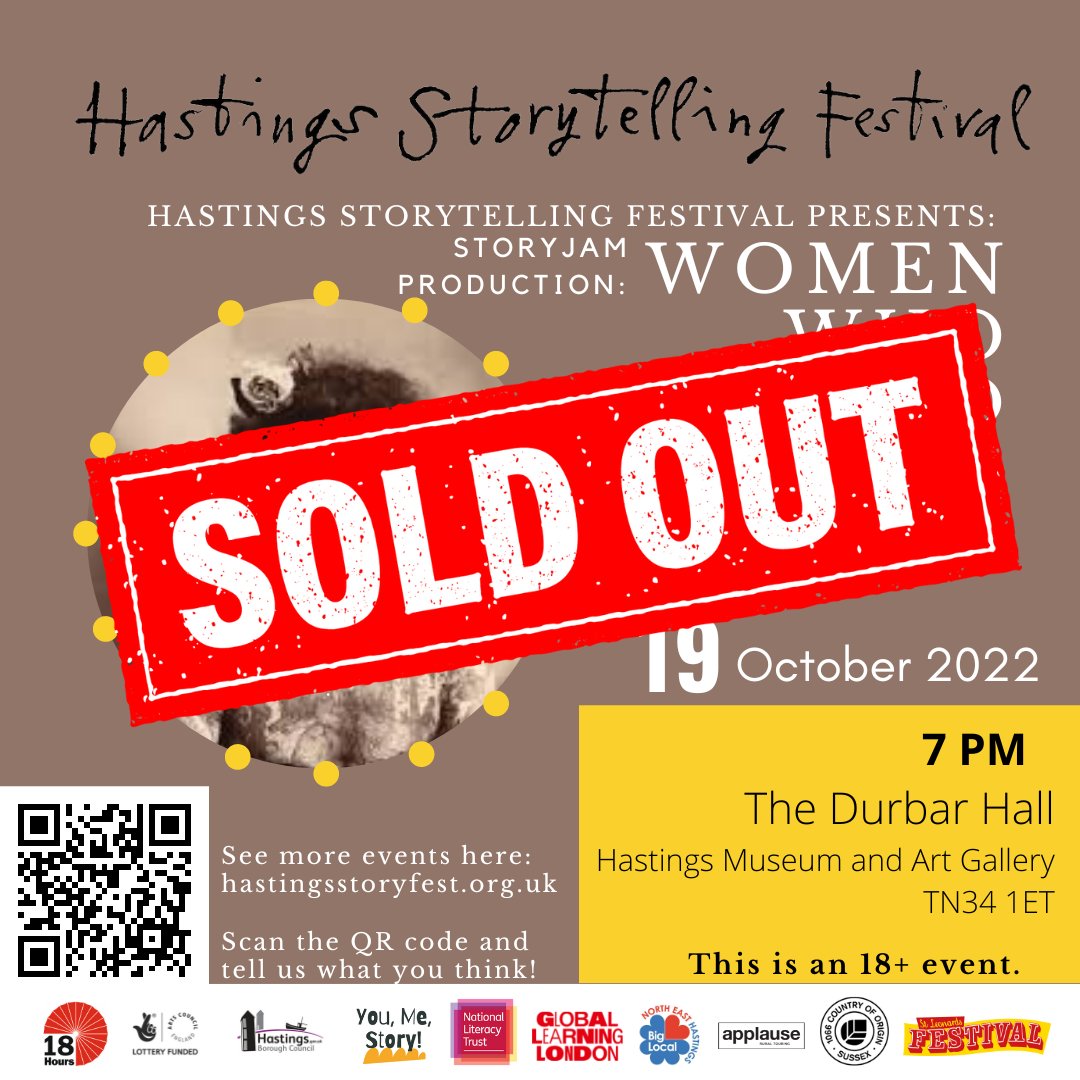 Women Who Gave No F***s has sold out! 🥳

Thank you for selling out yet another event that is part of <a href="/hastingsstory/">Hastings Storytelling Festival</a> 🥰

See you all tonight! 

<a href="/StoryJam/">Story Jam</a>