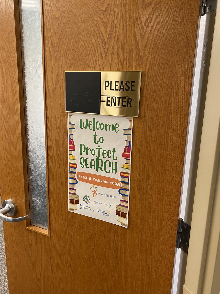 l__sheppard's tweet photo. Visiting Project Search this morning as they get ready for a busy day of work! #belonging #abiggerlife #theworldneedsallkindsofminds @thompson_liana @GEDSB https://t.co/wWiW9MpE5W
