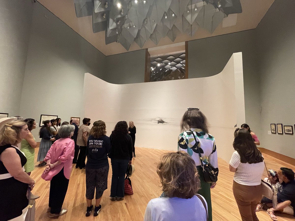 ArttableFl's tweet photo. Our collab Curator’s Tour by @AmyGalpin remarkable @FrostArtMuseum thank you @jordanapomeroy #inthemindseye MUST SEE https://t.co/y2Lx5ofzaL