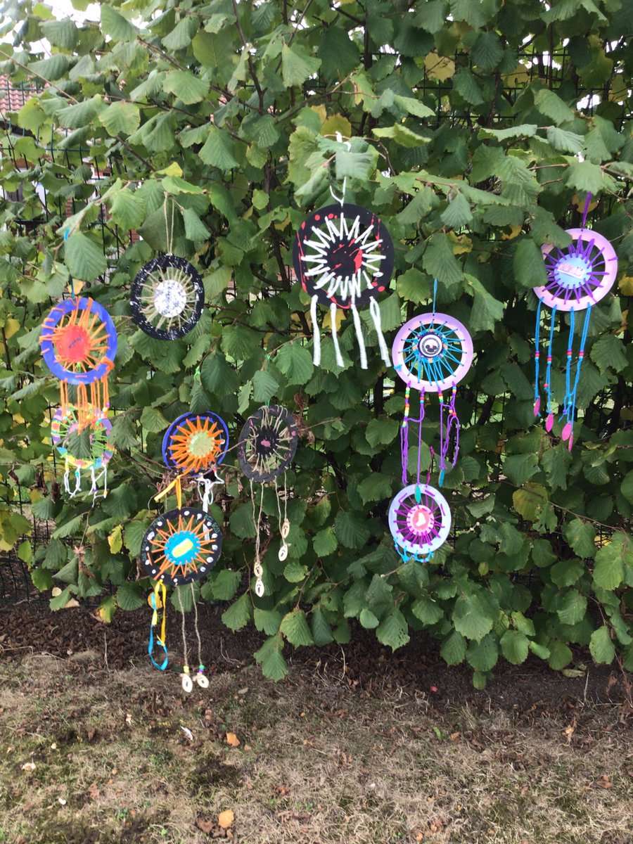 StTheresePri's tweet photo. What a wonderful six weeks we have had . Fantastic Dream Catchers designed and made by these children. You should all be very proud of yourselves. #veryproud #makeandcreate https://t.co/PaBuI7zaD9