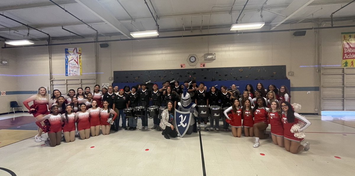 Thank you <a href="/NISDKnowlton/">Knowlton Knights</a> for allowing us to join your Pep Rally this morning! We loved seeing all the beautiful smiles!! 🤍❤️🤍 <a href="/NISDTaft/">Taft HS</a> <a href="/TheRaiderBand/">Taft Raider Band</a> <a href="/GoTaftCheer/">Taft Cheerleading</a> <a href="/NISDComArts/">CommunicationsArtsHS</a> <a href="/taft_club/">Taft Raider Athletic Booster Club</a>