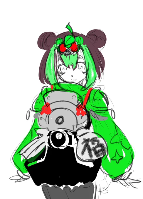 タイクーン案途中ナーゴ共々もうちょいイメージ詰めたいですね。 #ライダー少女 