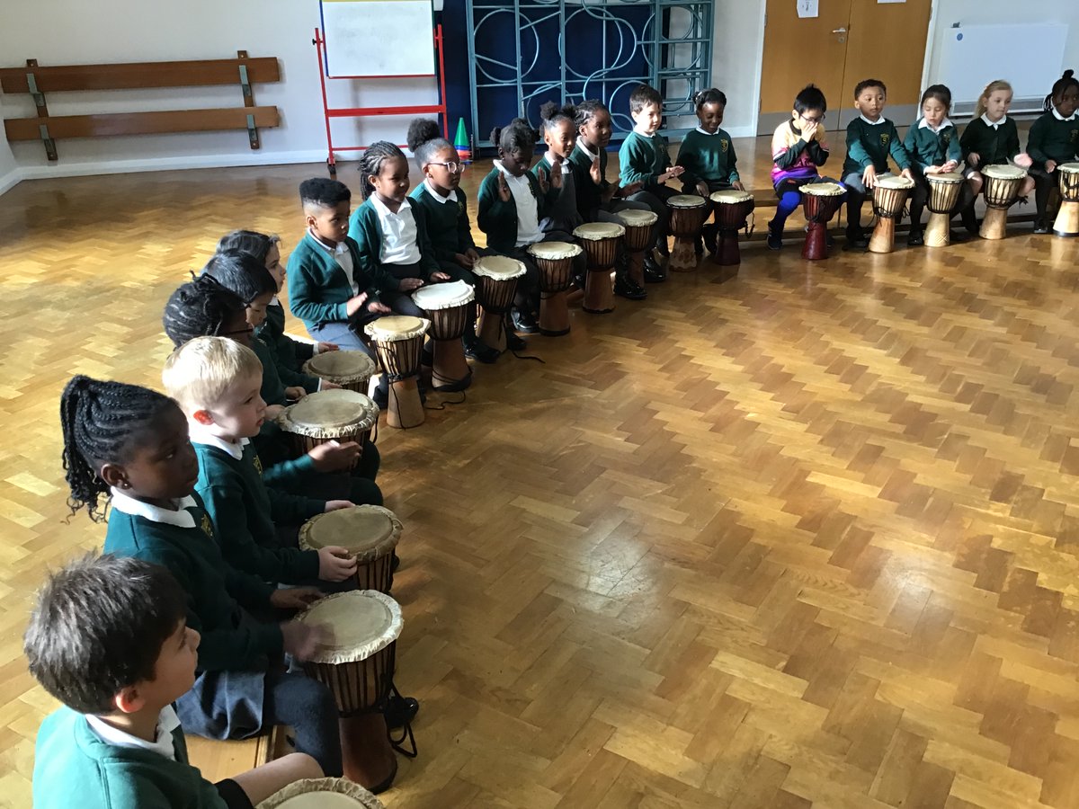 StJosephsCatho4's tweet photo. As part of our celebration of Black History Month, the whole school took part in djembe drums workshops where we learnt traditional West African music. What a fantastic learning experience! #BlackHistoryMonth #DjembeDrums https://t.co/HHlt0TrZvM