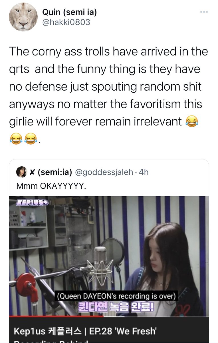 dayeonprotect's tweet photo. 🚨 MASS REPORT🚨

 - https://t.co/6qv3r3CRiq
 - https://t.co/jIxSPLRRN8
 - https://t.co/BsTdar4wH4

REPORT > suspicious/spam OR targeted harassment 

🐿 antis

DO NOT INTERACT ONLY REPORT AND BLOCK https://t.co/4WsWPklOPl