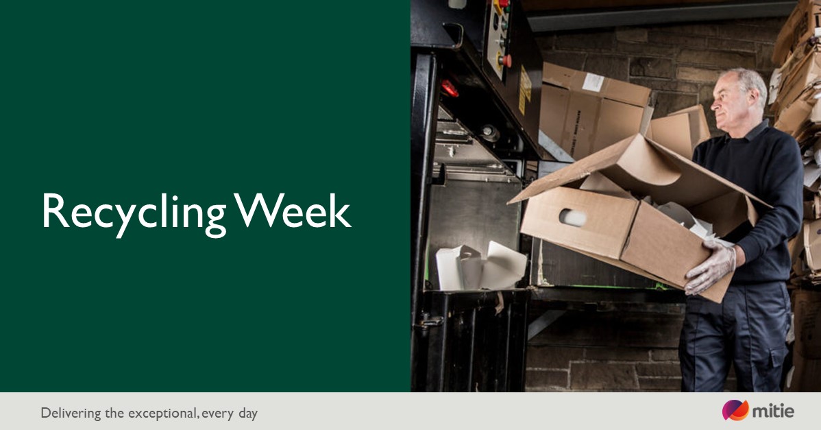 This week we’re taking part in #RecyclingWeek. @MitieWaste is the UK’s largest waste outsourcer and provides a full range of commercial recycling services, we manage over 1 million tonnes of waste and recyclables every year. Find out more > wearemit.ie/sNUg50Lfucz