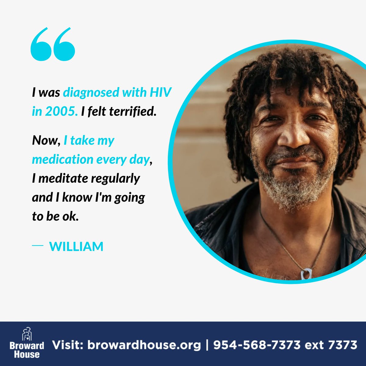 Read more about William’s journey of spiritual growth and getting into HIV care in his PROMISE Story, “My Purpose is Bigger than Me.” ❤️ buff.ly/3z1DkHf

#PROMISEStory #MotivationalStory #MentalHealthMatters #HIVpositive #HIVAwareness #HIVCare #HIVTreatmentWorks