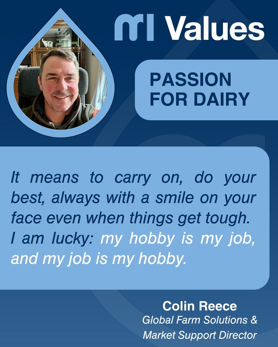 MR_ITP's tweet photo. The journey across the #MIValues goes on!
Here’s what “Passion for dairy” means to Colin, our Global Farm Solutions & Market Support Director 🥛🐄
#BuildingaBrighterFuture #ImprovingEveryFarmWeTouch https://t.co/5uJ30vkhuS