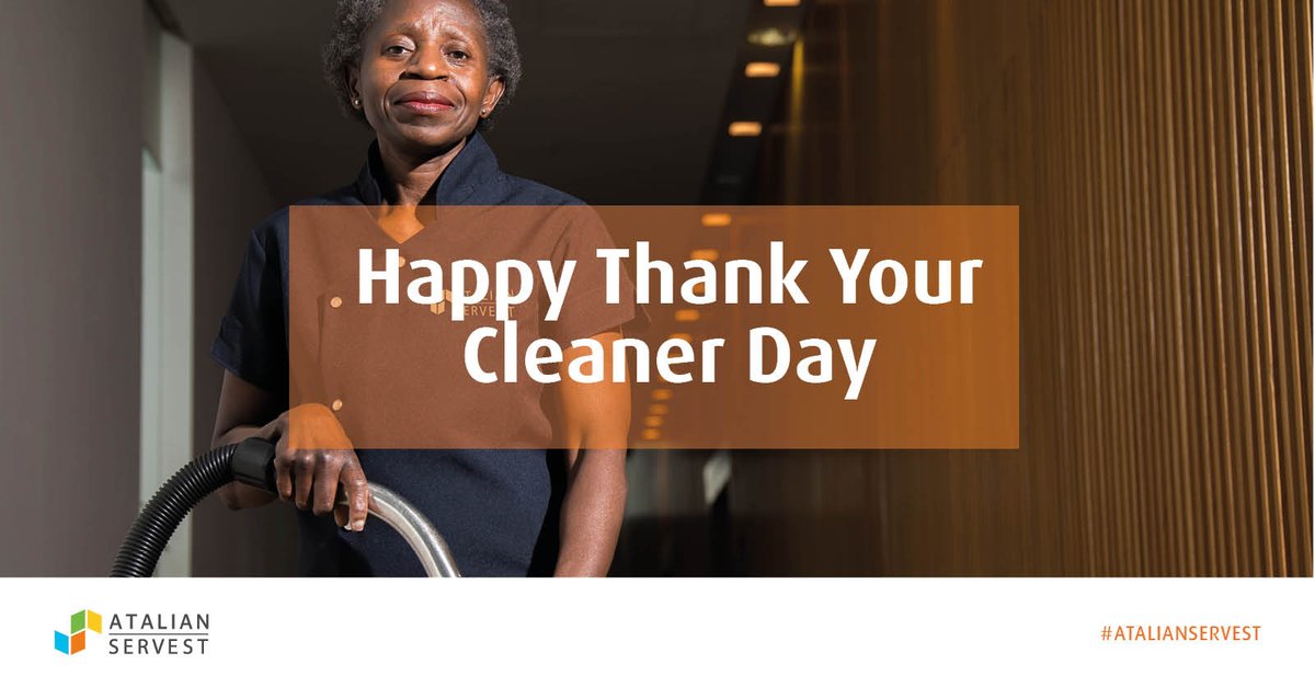 AtalianServest's tweet photo. Why not join Atalian Servest and take this opportunity to thank the cleaners who are looking after your premises. After all, we all like to feel valued and appreciated. #TYCD @AtalianServest
https://t.co/wzW1LC6NaG https://t.co/Mk5ZBNvd1K