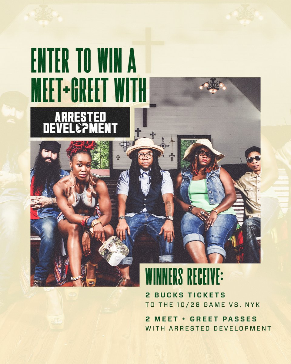 FiservForum's tweet photo. Here's your chance to meet the members of @ADtheBand! Retweet this and you'll be entered to win 2 meet &amp; greet passes AND 2 tickets to the @Bucks Game on October 28! 

Official Rules: https://t.co/GPx5bGj2mT https://t.co/lUrfyfAomN