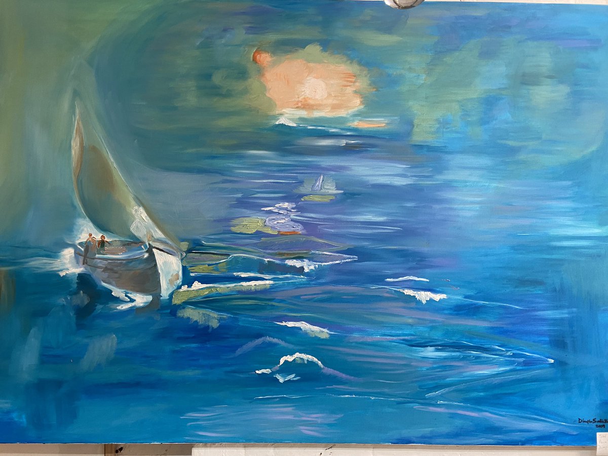 Large painting by Dimple Sahi Bath .
150 cm x 103 cm £195