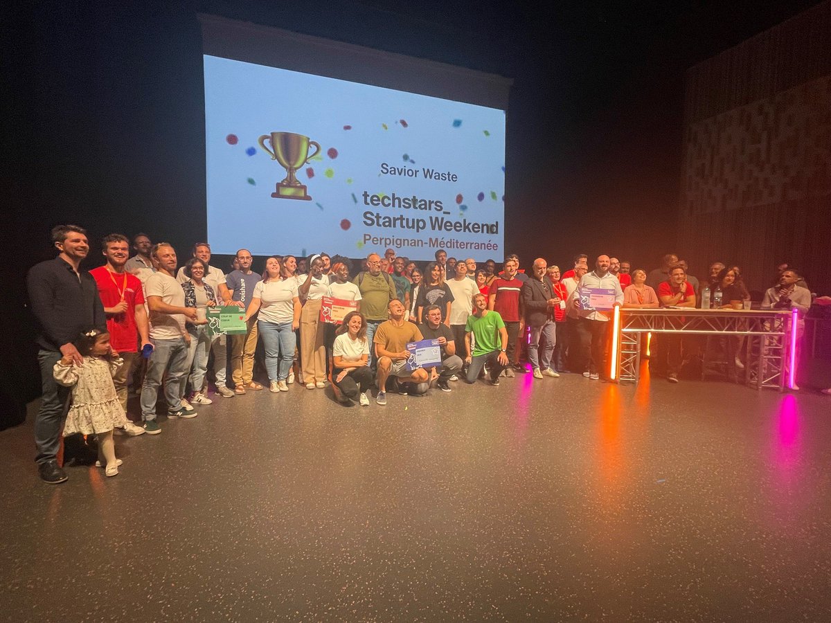 🎬 Clap de fin pour le Startup Weekend Perpignan-Méditerranée.

Nous avons eu l'honneur d'être partenaire de l'événement et de coacher toutes les équipes participantes tout au long du week-end.

Félicitations à l'équipe gagnante : "Savior Waste" ♻ et merci à toute l'organisation