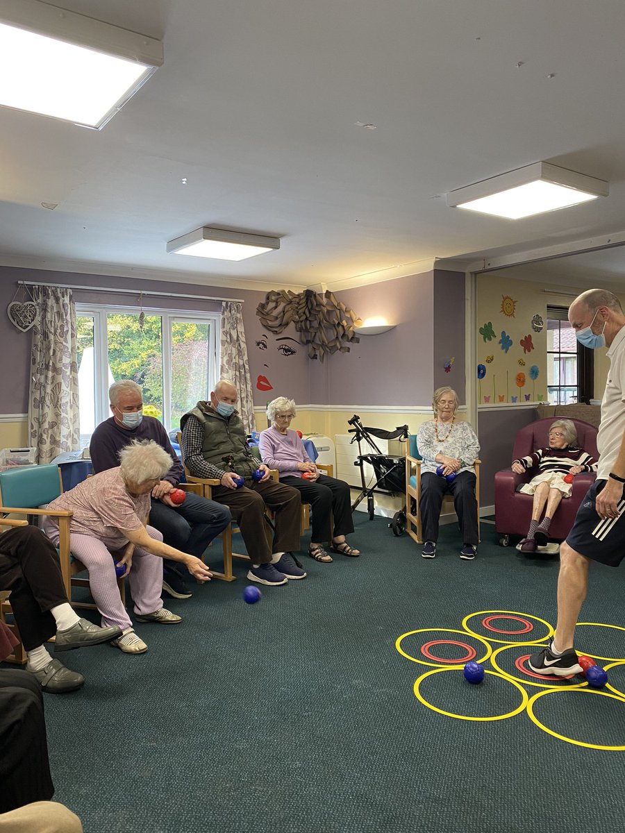 SportCare's tweet photo. Just 32 (thirty two!!) players for big Boccia at @Brunelcare Deerhurst Care Home (Bristol) today. Great stuff. https://t.co/eGaPINxzAF