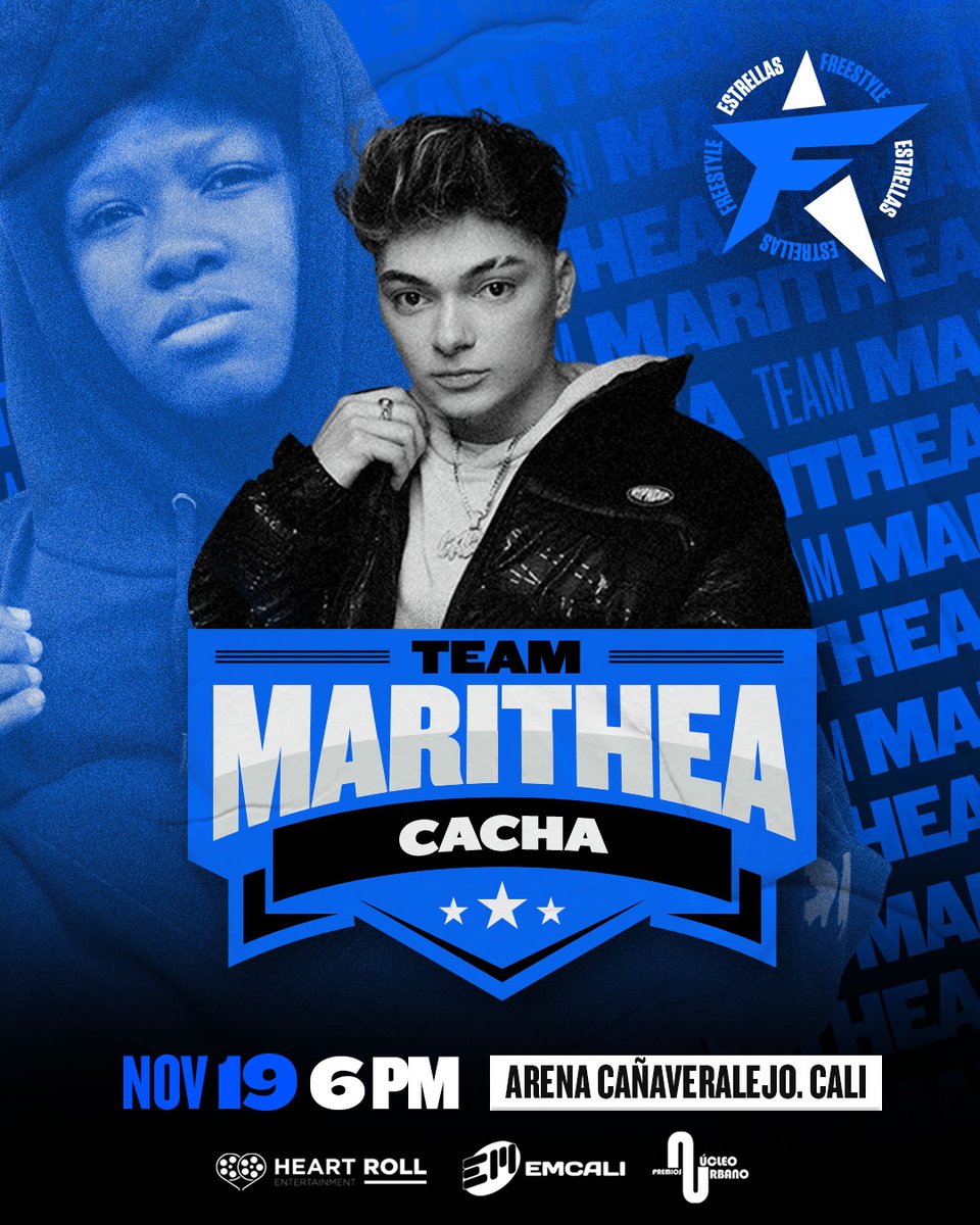 EstrellasFree's tweet photo. Bienvenido Cacha al team Marithea 🔥🔥

¿Listos para ver a estos MCS el 19 de noviembre?
Consigue tus boletos en el link de la bio ☝☝

#EDF #Cacha #Marithea #EstrellasDelFree https://t.co/giDKAyP3Qc