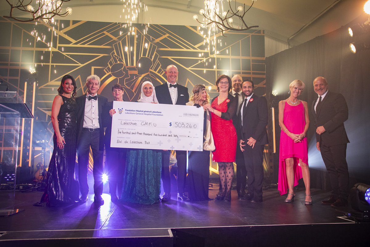OVER $503,000 RAISED! | What a night! Close to 300 guests attended the 20th Lakeshore Ball on October 15 at Jardin Royalmount and raised funds to support the creation of a new GMF-U at Lakeshore General Hospital.