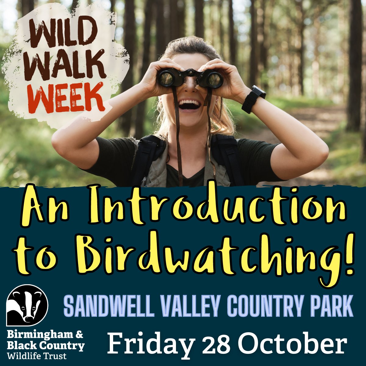 WTBBC's tweet image. Itching to identify the birds you see around you? Join us for an Introduction to Birdwatching at Sandwell Valley Country Park on Friday 28/10! Perfect for beginner birdwatchers, novice naturalists and families, places are limited so book yours now: bbcwildlife.org.uk/events/2022-10…