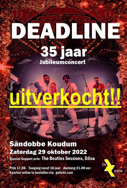 Niet te geloven!!! Wederom helemaal uitverkocht!!!