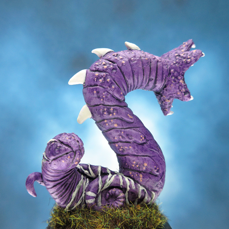 paintedminis's tweet photo. Painted Purple Worm Gaming Miniature. https://t.co/mGd8PzCccW