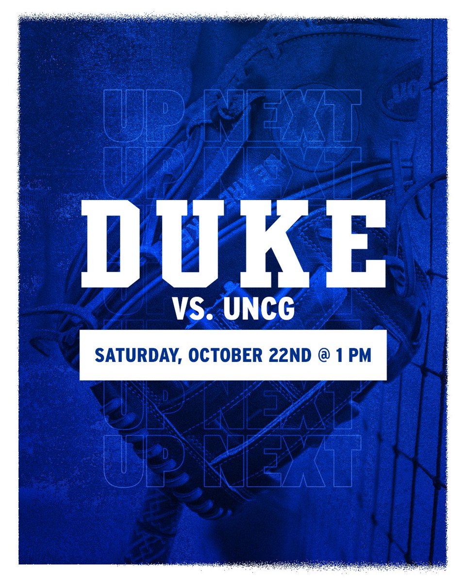 Don't miss out on our final Fall Ball game! #Team6 | #GoDuke