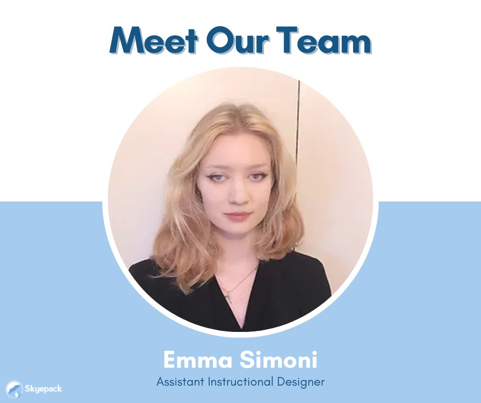 Meet our assistant instructional designer, Emma Williams! Emma is passionate about developing stem courses and curating content that helps to make technical coursework easily digestible!

Meet more of our team: ecs.page.link/mtYg9

#Skyepack
#Skyeblog