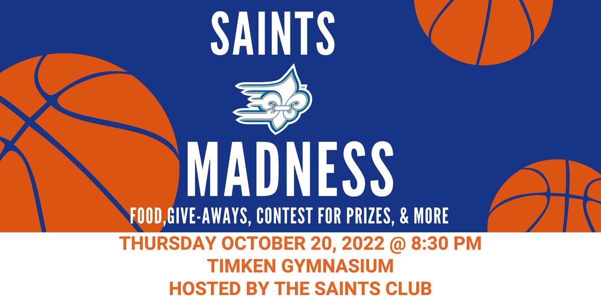 Come out and support @Saints_Hoops and @LCWBB on Thursday, October 20 at 8:30 p.m. inside the Timken Center for this year's Saints Madness, kicking off the 2022-23 season. #DefendTheRock #limestONEnation