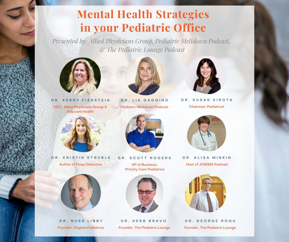 AlliedPhysGroup's tweet photo. We are excited to invite you to our upcoming webinar, “Mental Health Strategies in Your Pediatric Office.” 

Date: Tuesday, October 25th
Time: 7 PM
Registration link: https://t.co/wAZkhW8OMo

This webinar is open to all physicians, clinical personnel, and office administrators. https://t.co/kYIC2ZA57G