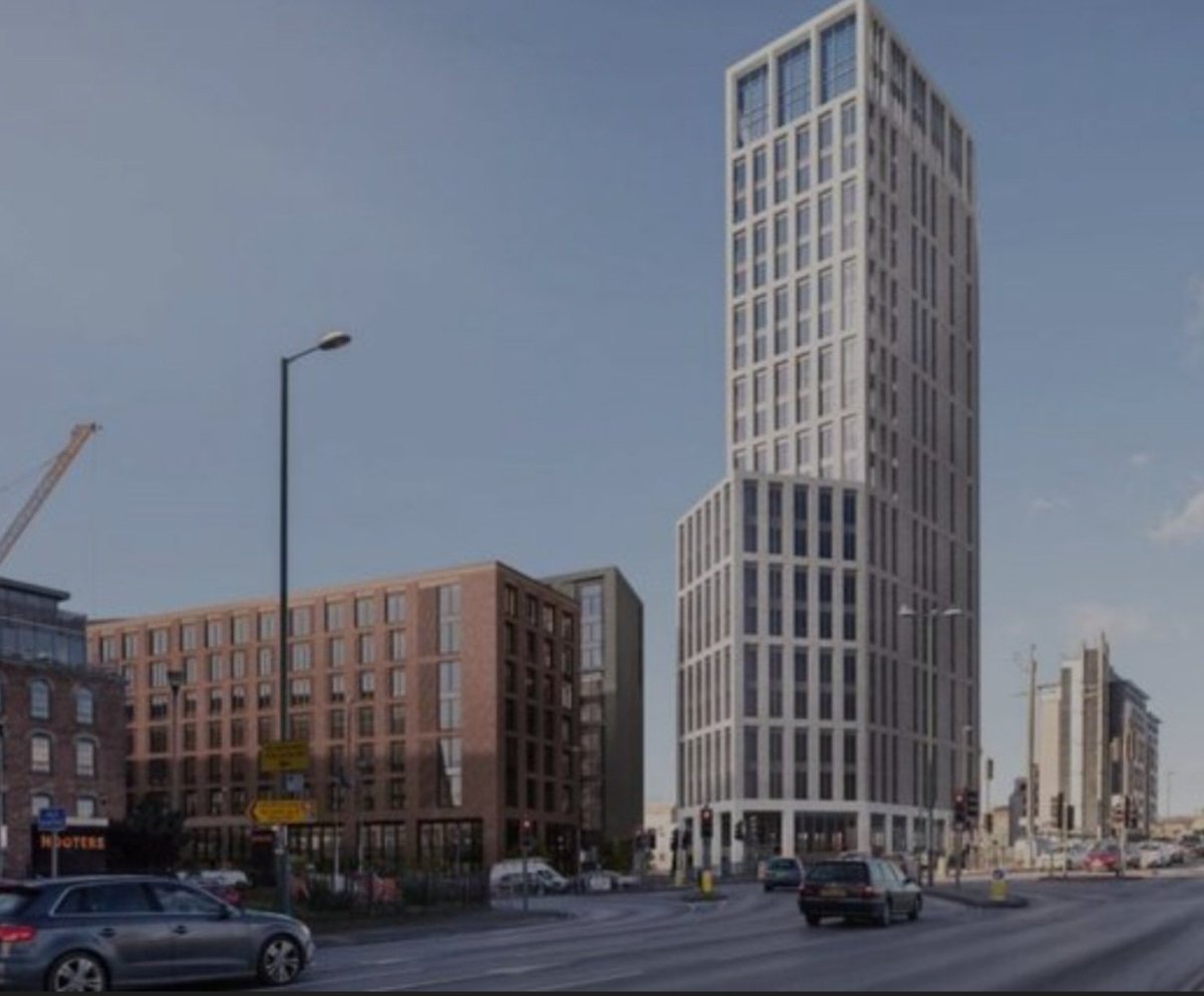 JUST IN: Plans for a 22-story tower and two smaller blocks opposite the Hicking Building have been 'sent back to the drawing board' and deferred at a Nottm City Council planning meeting this afto. Cllrs were unanimously opposed to the design of the buildings. #LDReporter