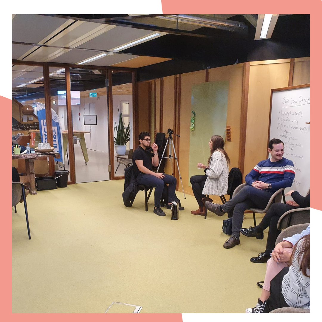 YPITheHague's tweet photo. For #justpeaceopenday, YPI &amp; @HumanityHub organized the workshop "Safe Spaces" in which participants created a safe space by agreeing on shared safe space principles.
As a part of our #peacebuilding access to safe spaces is vital for conflict resolution.

#jpm2022 @justpeace2022 https://t.co/1oeVTzIoF8