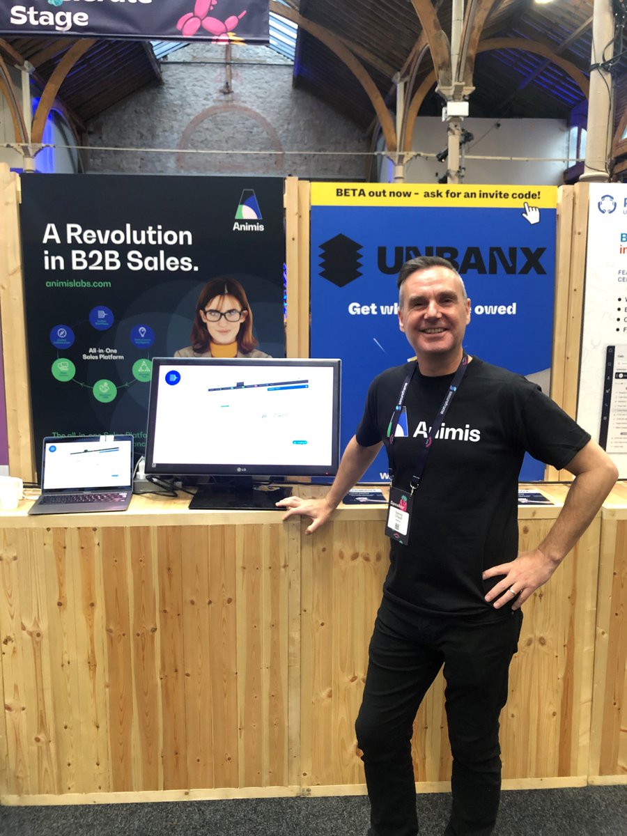 animislabs's tweet photo. Day 2 at @SaaStock is full of energy! If you'd like to connect, I'm at TR33 👋 and if you'd like to know more about our B2B sales collaboration platform, my demo is well-oiled!
#SaaStock2022 #teamselling #b2bsales #salestech https://t.co/ybfC1dhX9Q