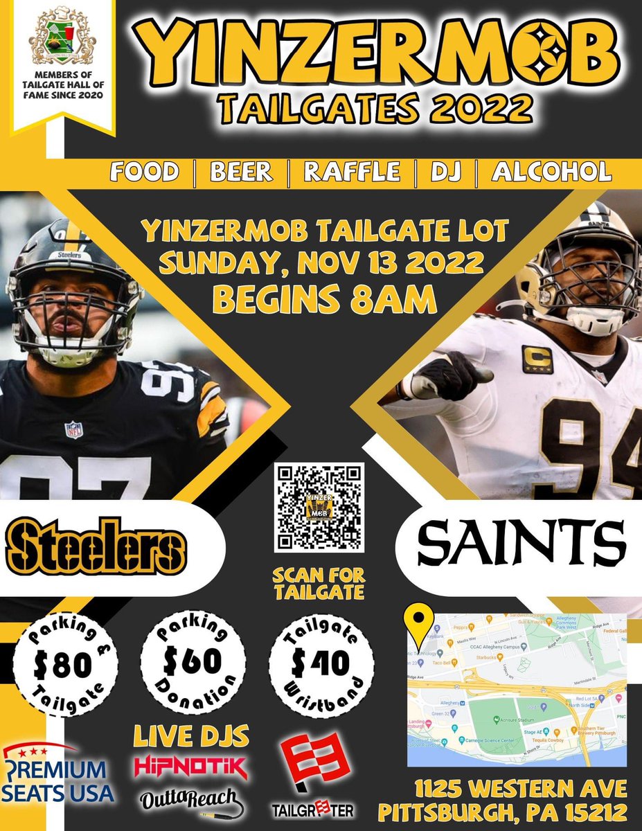 YinzerMob's tweet photo. Failing To Plan, Is Planning To Fail. Inviting All @NolaSaints_Fans @Saints And @BigEasyMafia Members To Pittsburgh For A Family Friendly Tailgate In Just A Few Weeks. It’s A Black N Gold Affair! Come Tap In With Us, And Let’s Make Memories Together! #HereWeGo @SteelersUnite ! https://t.co/FEH7Oo0FfB