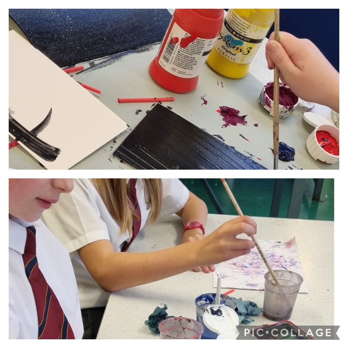 CVHS_ExpArts's tweet photo. Great to see Y7 enjoying art club run by our Y10 Expressive Arts Prefects. Wednesday evening 3.10-4.10pm. @ColneValleyHigh #RITAValues https://t.co/UnZ8dR3F5K