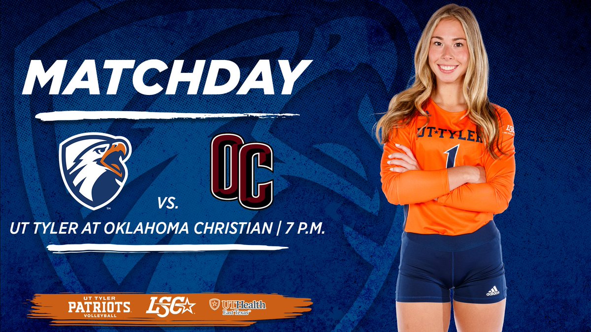 VB | IT'S GAME DAY!

<a href="/uttyler_vball/">UT Tyler Volleyball</a> and Oklahoma Christian will meet in a midweek match in Edmond, Okla. this evening!

Live Stats - bit.ly/3MGJaTX
Live Video - bit.ly/3CL68EO

#SWOOPSWOOP