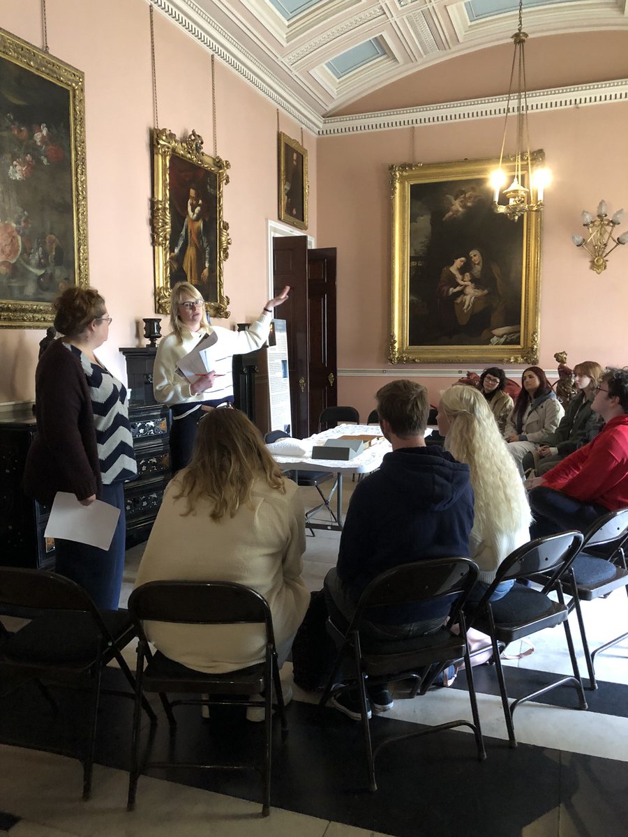 English_Keele's tweet image. We enjoyed taking the second-year Romanticisms students to @tatton_park today to hear about the history of the library and interpreting the collection for visitors. Thanks to Vicky and Carolyn for making us so welcome!
