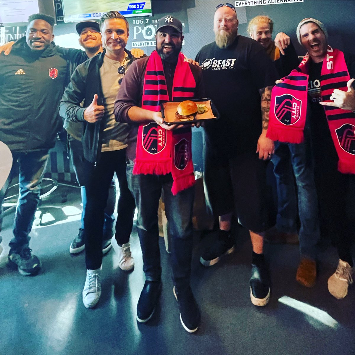 Great having @beastcraftbbq and @mattsebek on today talking all things @stlcitysc and food! Two things we are stoked on. Can’t wait to get to a match next year for the soccer and incredible eats they’ll have for everyone at #CenteneStadium!