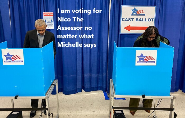 NicoTheAssessor's tweet photo. #Obama #BarackObama #Democrats #Republicans #Libertarian #Chicago #CookCounty #Illinois #taxes
#Nico4Assessor #Assessor @fritz4assessor #CookCountyAssessor #CookCountyGov @JBPritzker #ChicagosMayor #ChicagoScanner #UChicago  #politics #IllinoisPolitics #taxpayers #propertytaxes https://t.co/MH1qiCPZZF
