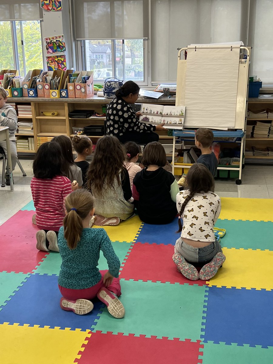 Look <a href="/HermanElem/">Learning@HermanElem</a> students are re-reading our library book from last week during nutrition break. The Barnabus project by The Tan Brothers! @Mlle_Roberts