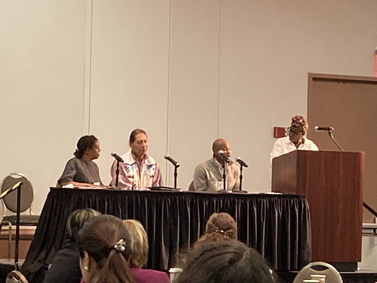 syl_ord's tweet photo. At @HealthyLakes #GreatLakesConference appreciating opening plenary panel led by local leaders on #ClimateJustice #Equity #LeadInDrinkingWater and what impacted residents need for building their resiliency, health + moving from I to We. @MKEWaterCommons @PeoplesWaterDet @MWRO https://t.co/ylRO6bW5p6